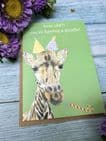 HOW OLD? YOU'RE HAVING A GIRAFFE BIRTHDAY ECO-CARD