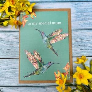 HUMMINGBIRD MOTHERS DAY ECO CARD