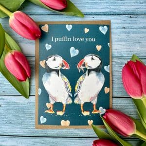 I PUFFIN LOVE YOU ECO-CARD