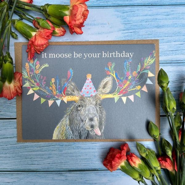 IT MOOSE BE YOUR BIRTHDAY ECO-CARD
