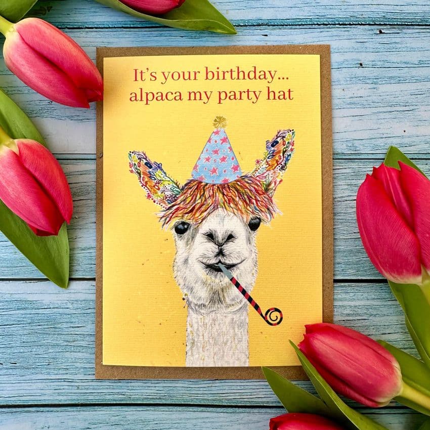 IT'S YOUR BIRTHDAY, I'LL ALPACA MY HAT ECO-CARD