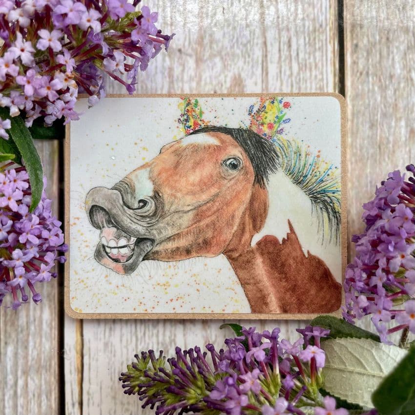 JESTER THE HORSE ECO FRIDGE MAGNET