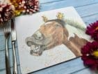JESTER THE HORSE LUXURY CORK PLACEMAT
