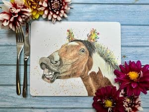 JESTER THE HORSE LUXURY CORK PLACEMAT