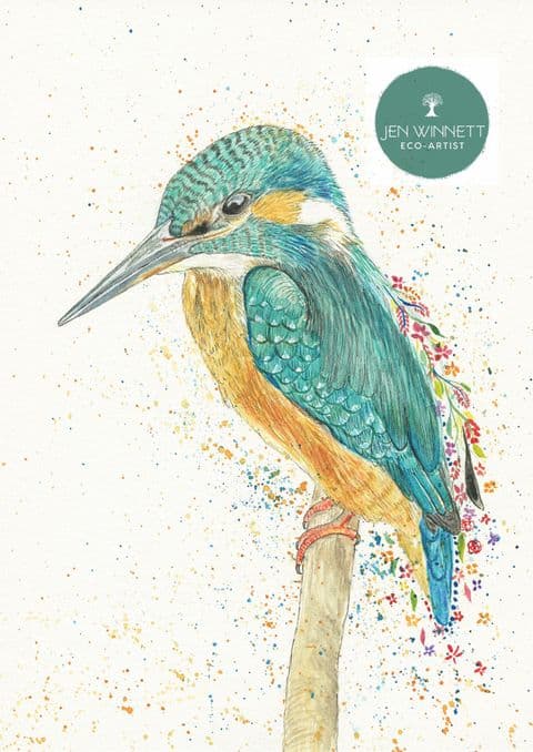 KIPPER THE KINGFISHER SIGNED PRINT