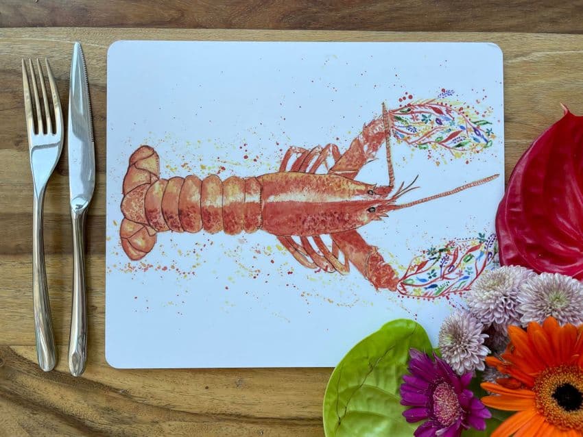LARRY THE LOBSTER LUXURY CORK PLACEMAT