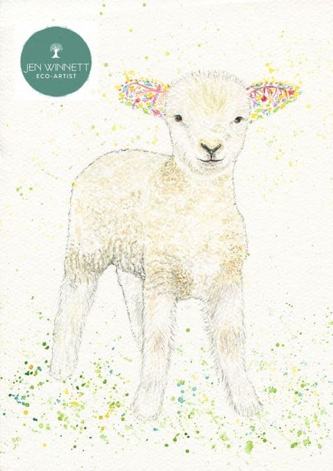 LYRA THE LAMB SIGNED PRINT