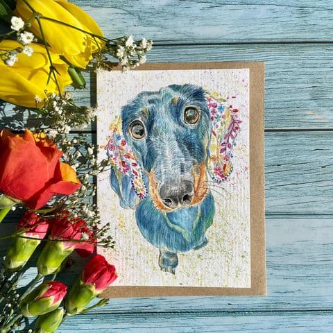 MOOSE THE DACHSHUND ECO-CARD