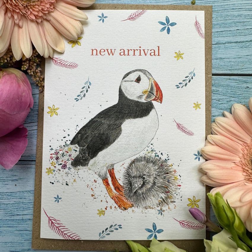 NEW ARRIVAL PUFFIN AND PUFFLING ECO-CARD