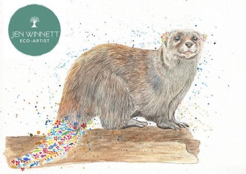 OBAN THE OTTER SIGNED PRINT