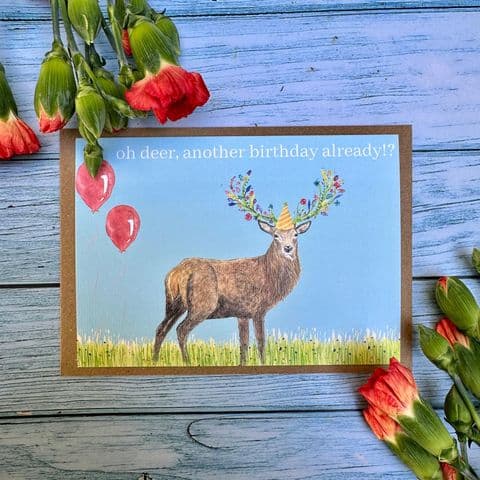 OH DEER BIRTHDAY ECO CARD