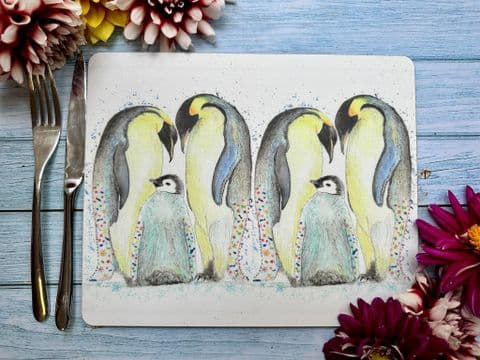 PENGUINS LUXURY CORK PLACEMAT