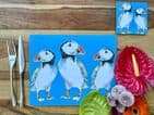 PERCY THE PUFFIN LUXURY CORK COASTER