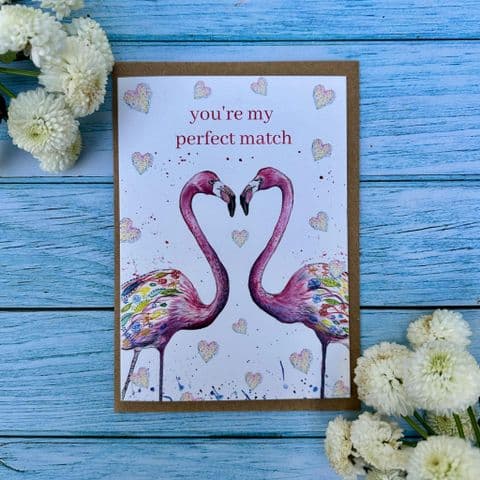 PERFECT MATCH FLAMINGO ECO-CARD