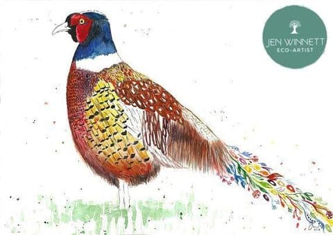 PHIL THE PHEASANT - SIGNED PRINT