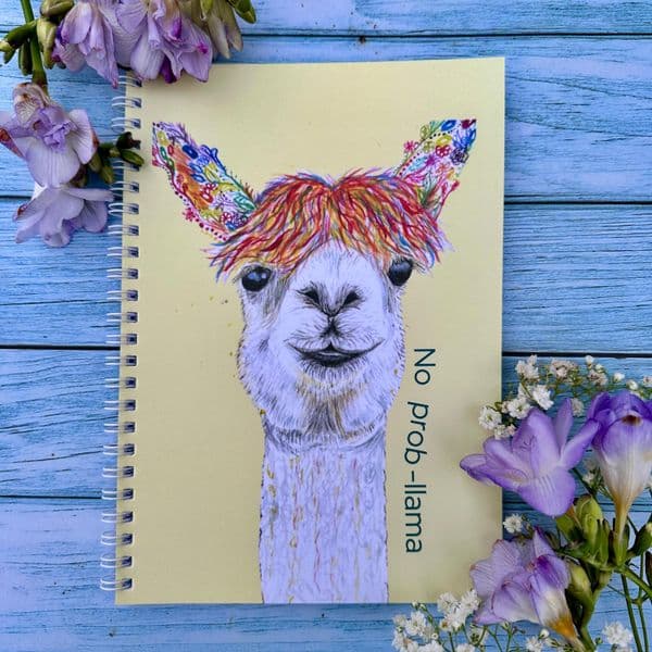 PREORDER LLAMA A5 LINED NOTEBOOK