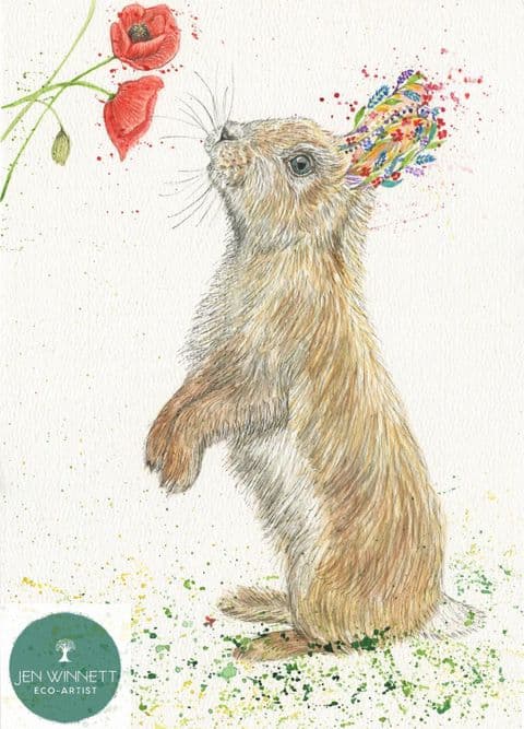 ROSETTA THE RABBIT - SIGNED PRINT