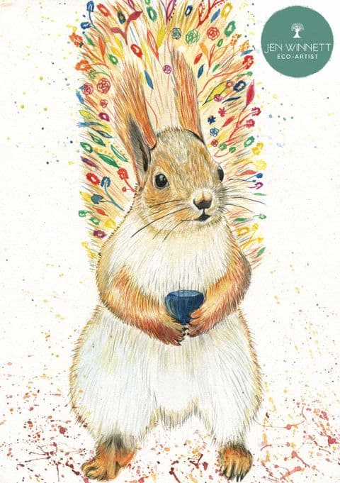 SAMMY THE SQUIRREL - SIGNED PRINT