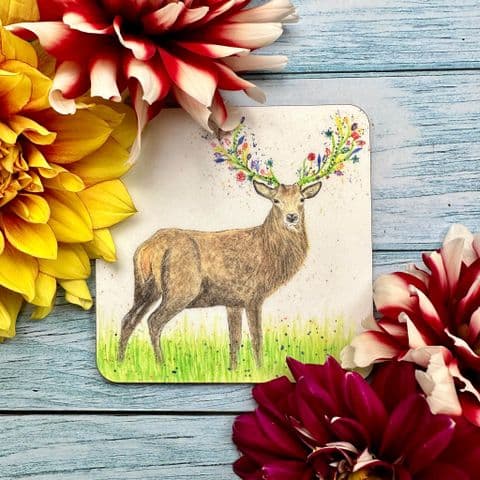 SOLOMON THE STAG LUXURY CORK COASTER