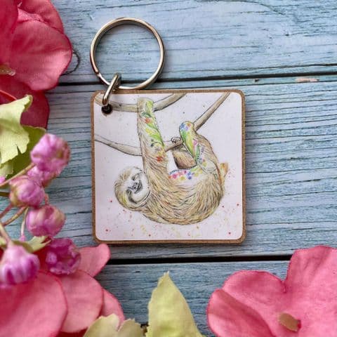 SOPHIE THE SLOTH ECO KEYRING