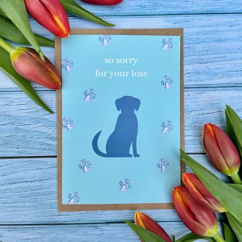 SORRY FOR YOUR LOSS DOG ECO-CARD