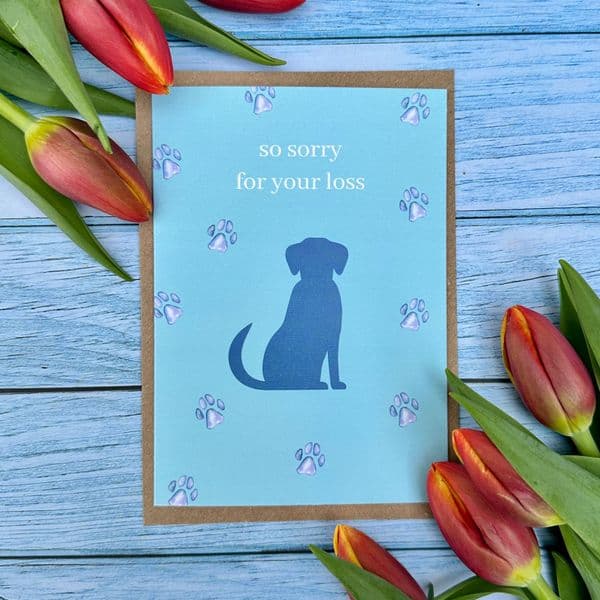 SORRY FOR YOUR LOSS DOG ECO-CARD