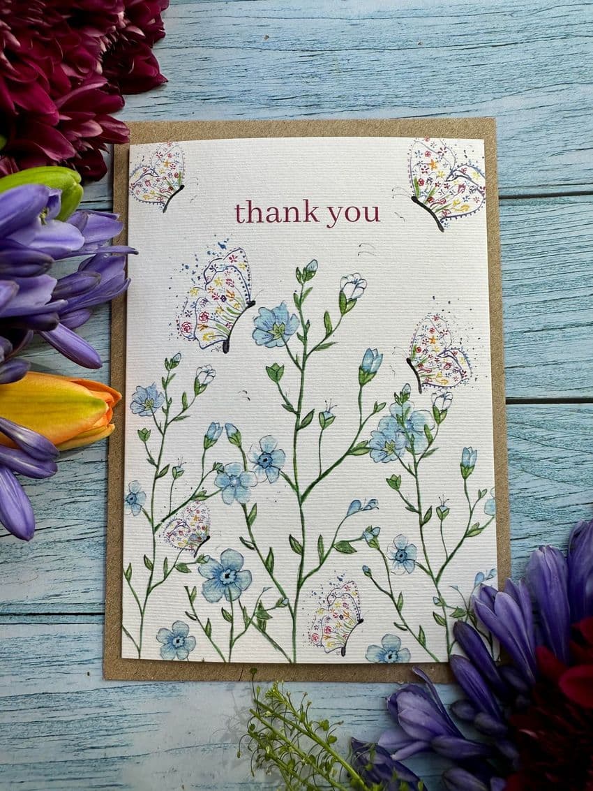 THANK YOU FORGET ME NOT ECO-CARD