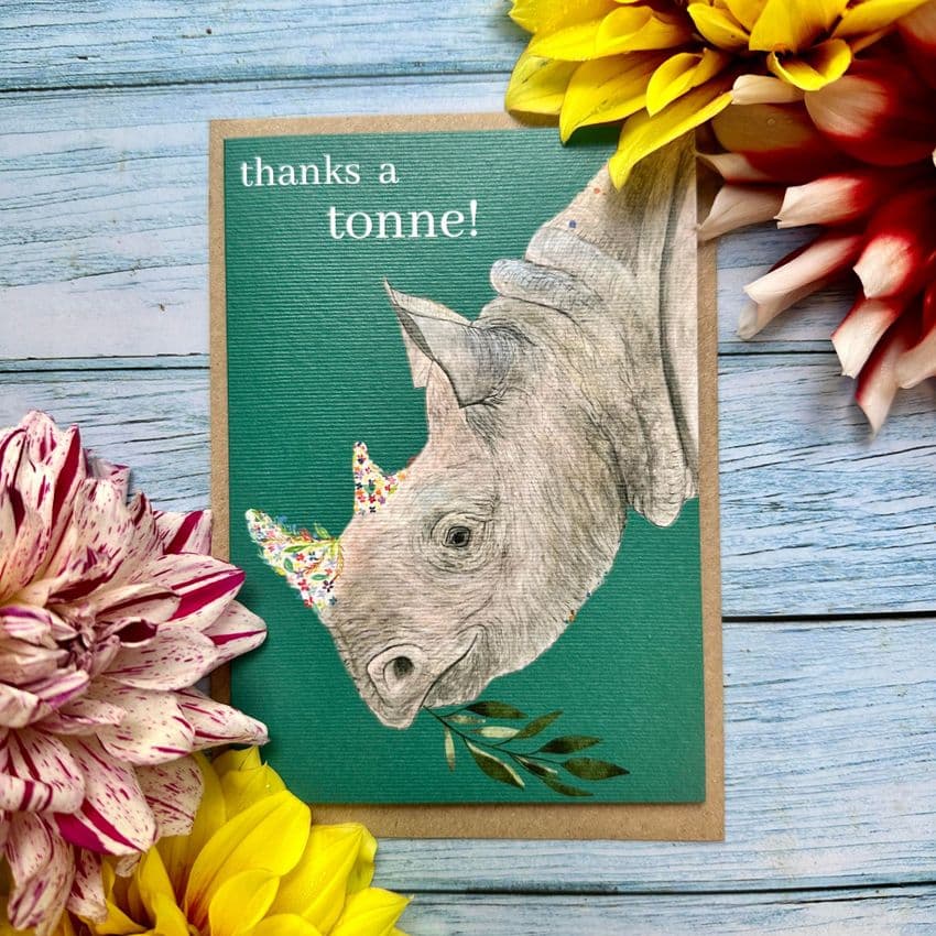 THANKS A TONNE RHINO ECO-CARD