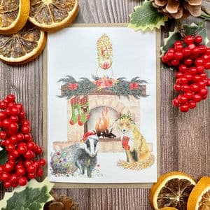 THE STOCKINGS WERE HUNG WITH CARE ECO CARD