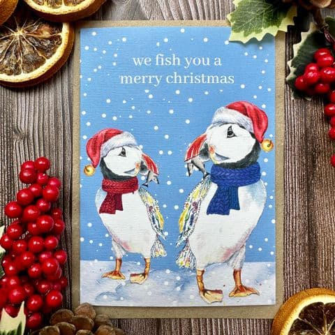 WE FISH YOU A MERRY CHRISTMAS ECO CARD