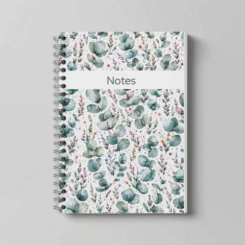 WILD BLOOM EUCALYPTUS A5 LINED NOTEBOOK