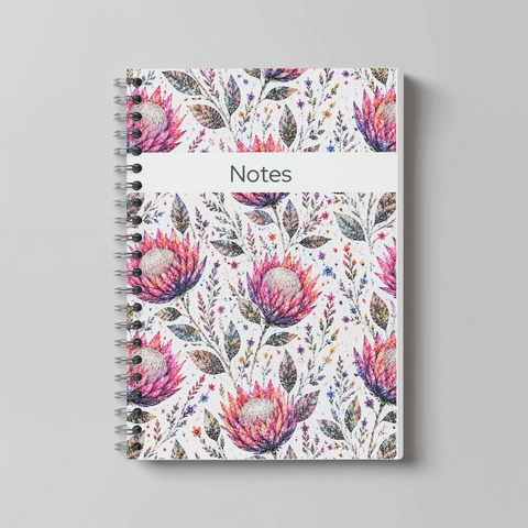 WILD BLOOM PROTEA A5 LINED NOTEBOOK