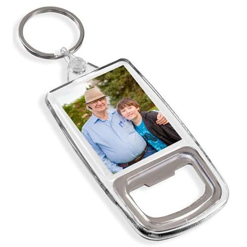 Double Sided Bottle Opener Keyring