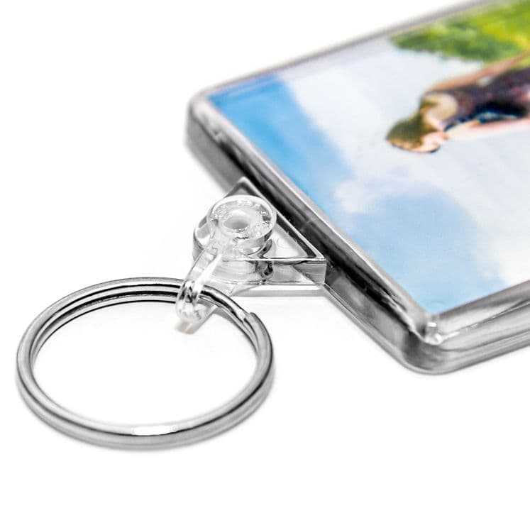 Large Double Sided Photo Keyring