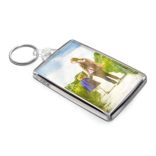 Large Double Sided Photo Keyring