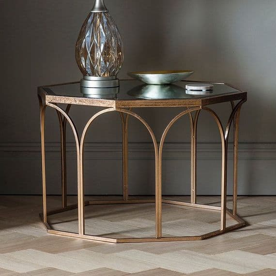 Bishop Contemporary Glass Coffee Table - Prestige French Furniture
