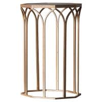 Bishop Contemporary Glass Side Table - Prestige French Furniture