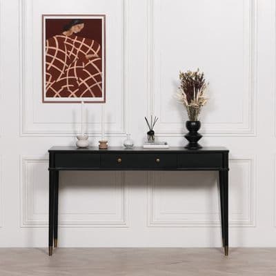 Black Painted French Style Hall Table