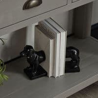 Black Sausage Dog Bookends - Prestige French Furniture