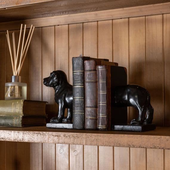 Black Sausage Dog Bookends - Prestige French Furniture