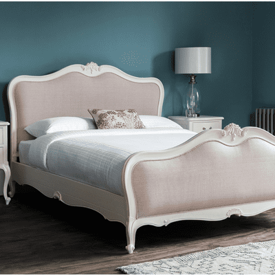 Chateau French Painted Upholstered Bed
