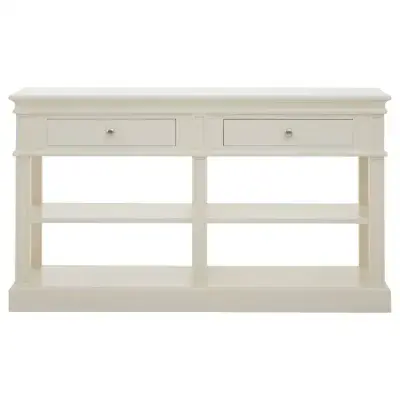 Colonial White Painted Console Table