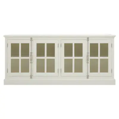 Colonial White Painted Glazed Sideboard