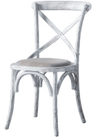 Café Chair With Linen Seat (PACK OF 2) - Prestige French Furniture