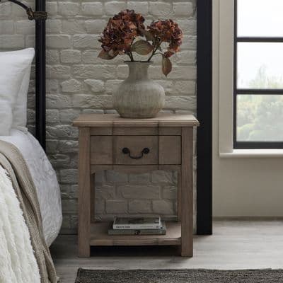 Dominique 1 Drawer Lamp Side Table