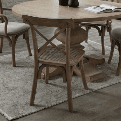 Dominique French Cross Back Dining Chair