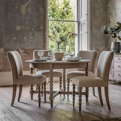 Dorset Contemporary Round Extending Dining Table