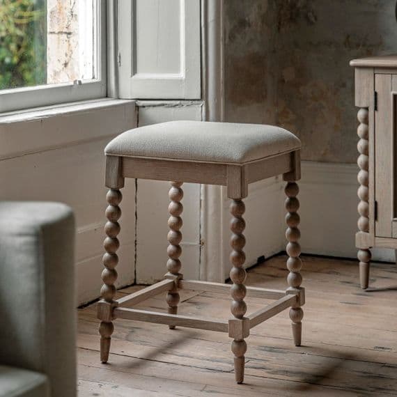 Dorset Contemporary Upholstered Bar Stool - Prestige French Furniture