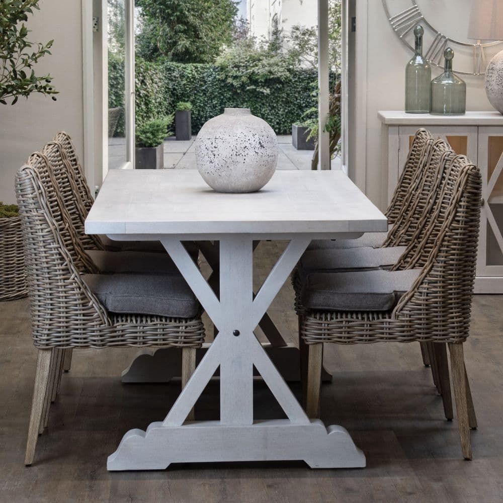 Farmhouse Panelled Dining Table - Prestige French Furniture