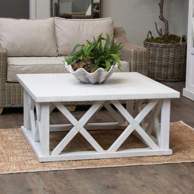Farmhouse Panelled Lattice Coffee Table